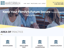 Tablet Screenshot of nmorrislaw.com